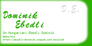 dominik ebedli business card